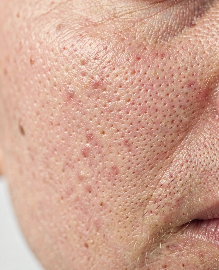 Detailní textura zdravé pleti